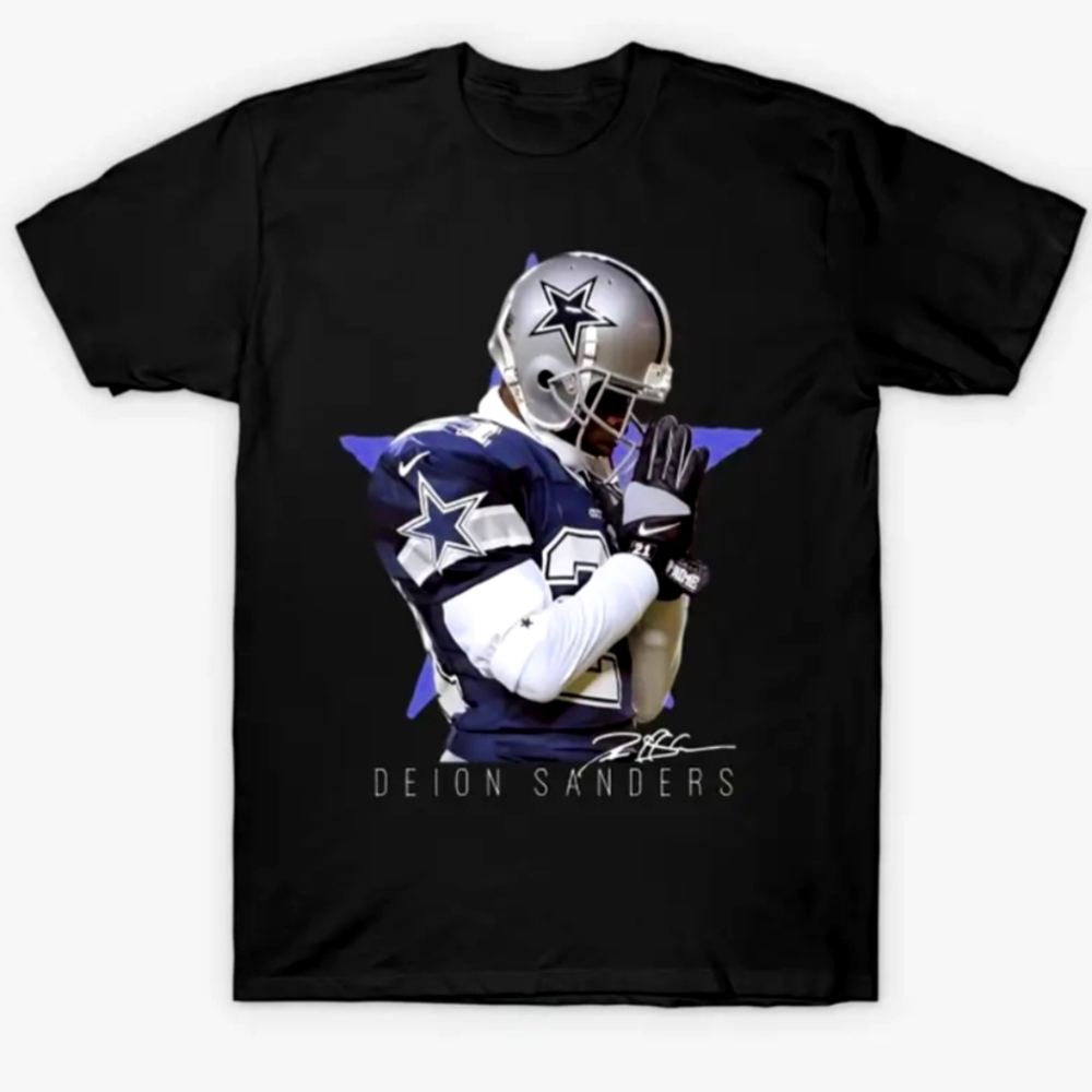 Dallas Cowboys Deion Sanders Tee Shirts New